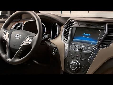 2015 hyundai santa fe interior photos 2015 hyundai santa fe steering wheel right controls 2015 hyundai santa fe central console navigation system 1 Hyundai - 2015 Hyundai Sante Fe Interior - YouTube