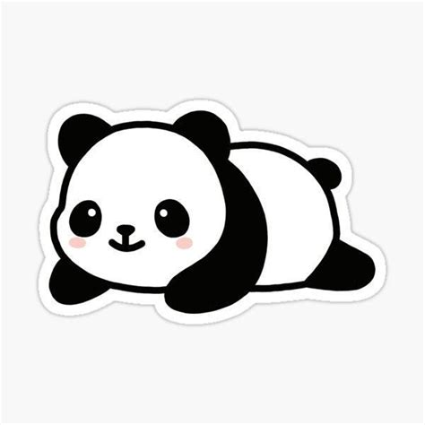 Cute Panda Sticker Cartoon Stickers Cute Laptop Stickers Kawaii