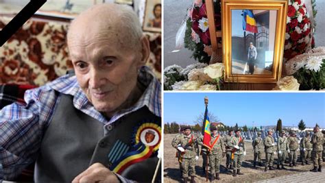 România și A Luat Rămas Bun De La încă Un Erou Veteranul De Război