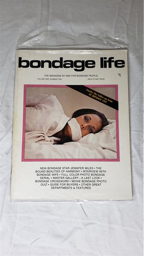 Bondage Life Magazine Volume One Number Two Etsy Uk