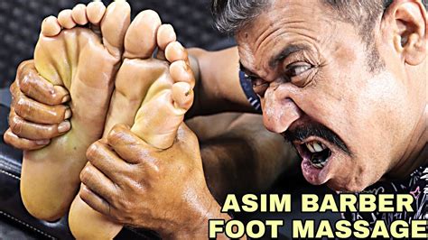 Asmr Foot Massage By Asim Barber Heavy Oil Leg And Foot Massage With 3d