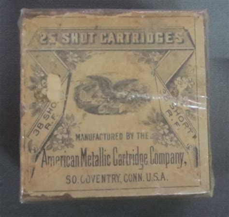 C6 38 Short Rimfire Box Of 50 American Metallic Cartridge Company