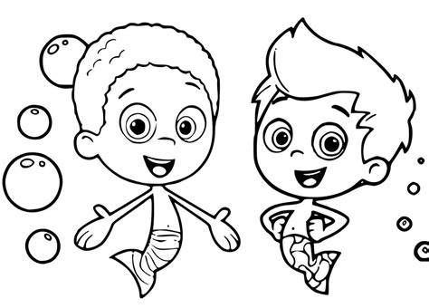 Zooli Bubble Guppies Coloring Pages Coloring Cool
