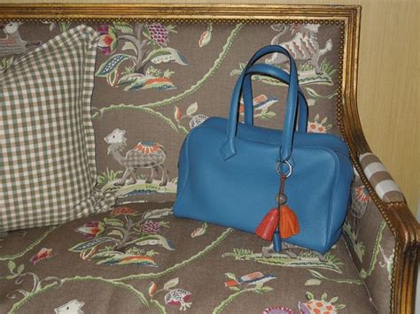 The French Tangerine ~ Ive Got The Blues Blue And White Blues Handbag
