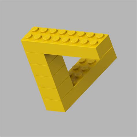 Lego Moc The Penrose Triangle By Apachaihapachai Rebrickable Build