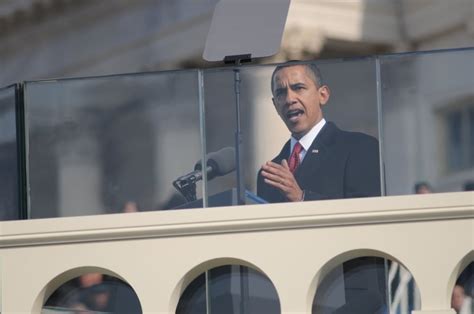 President Obama Delivers His Inaugural Address Behind Bullet Proof