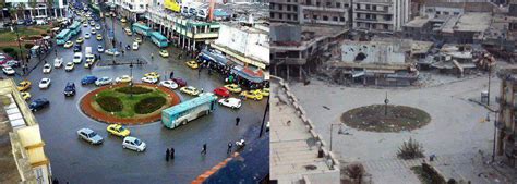 Homs Syria Before And After Civil War Pics