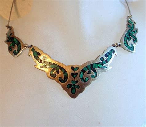 Vintage Taxco Necklace Taxco Mexico Sterling Silver By Janeleven