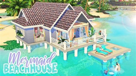 Mermaid Beach House 🐚🧜‍♀️ The Sims 4 Island Living Speed Build