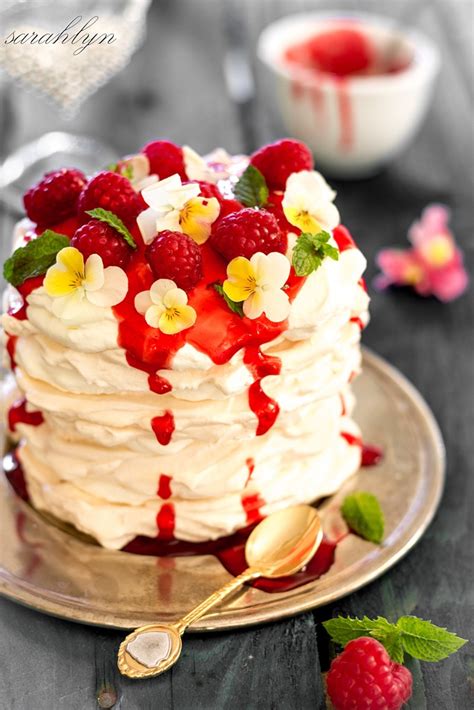 Meringue Stacks With Delightful Strawberry Topping Sarahlyn S Kitchen