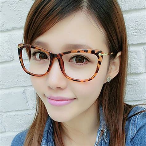 vintage metal cat eye frame brand designer clear lens glasses eyewear women eyeglasses female