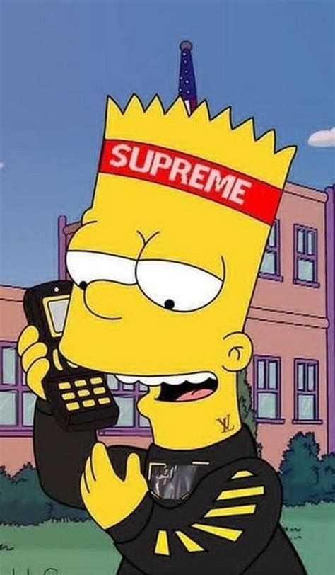 Скачать Supreme X Bart Simpson Wallpaper Hd Apk для Android
