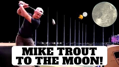 Mike Trout Crushing Golf Balls 400 Yards ⛳️ Youtube