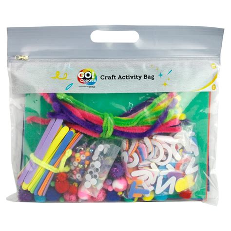 Go Create Craft Activity Bag 500 Pieces Tesco Groceries
