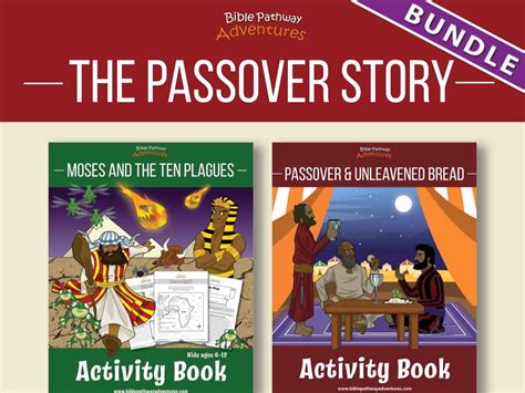 The Passover Story Activity Books Bundle Teaching Resources