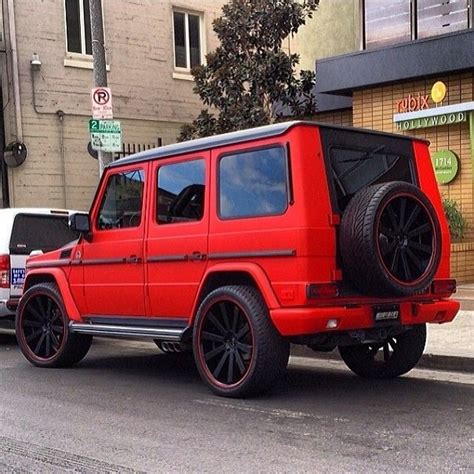 Mercedes g wagon black matte is a very trending car for suv lovers. Matte Red Mercedes G-Class | Cars i
