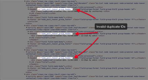 A div tag in html represents a division, usually with its own style, class, or alignment. Remove id attribute from HTML elements #2037731 | Drupal.org