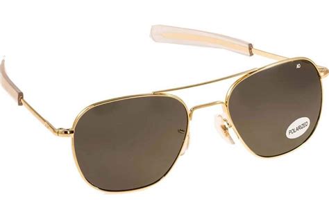 American Optical Original Pilot Gold Polarized 52 Sunglasses Men Eyeshop