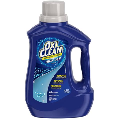 Oxiclean Scented High Def Liquid Laundry Detergent Vs Greenshield