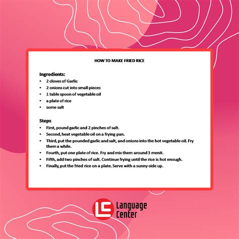 Belajar Menulis Procedure Text - Generic Structure dan ...