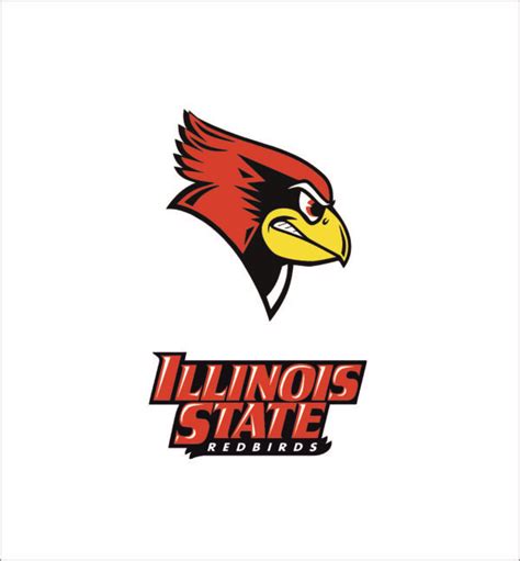 Illinois State Redbirds Logo Svgprinted