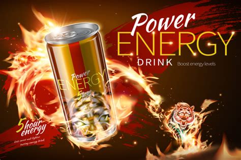Power Energy Drink Poster Template Creative Vector 06 Free Download