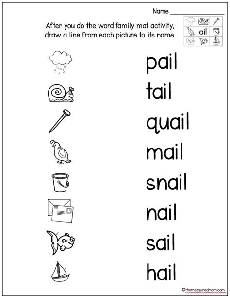 Pin On Tpt Can Teach Every Child Word Families Worksheets For First