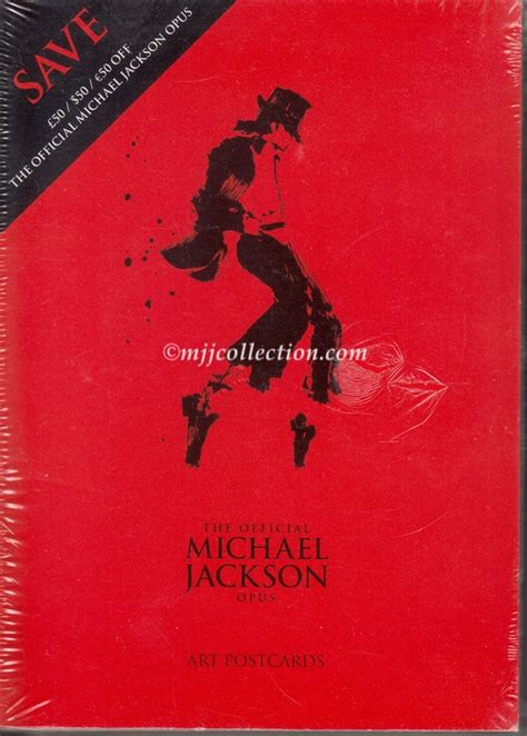 The Official Michael Jackson Opus Art Postcards 50 2009 Uk
