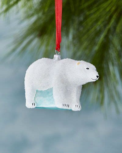 Polar Bear Ornament Polar Bear Ornaments Christmas Ornaments Ornaments