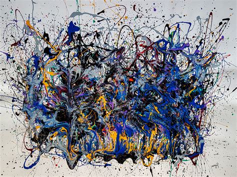 - Reversion - Style Of Jackson Pollock., 绘画 由Retne | Artmajeur