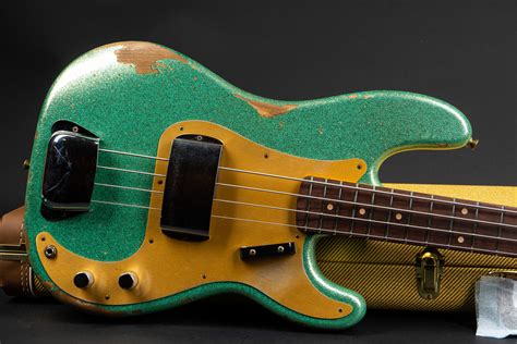 Fender Custom Shop 59 Precision Bass Heavy Relic Aged Sea Foam