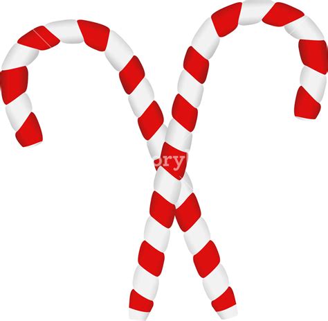 Two Candy Canes Christmas Vector Illustration Royalty Free Stock