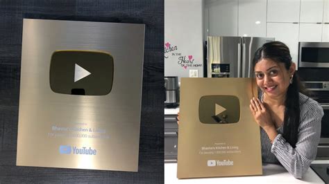 Youtube Gold Play Button Unboxing For 1 Million Subscribers Bhavnas