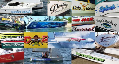 Boat Names Decals