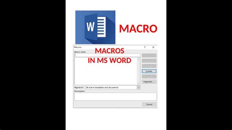 How To Enable Macros In Ms Word Macro Record Macro Macro In Ms