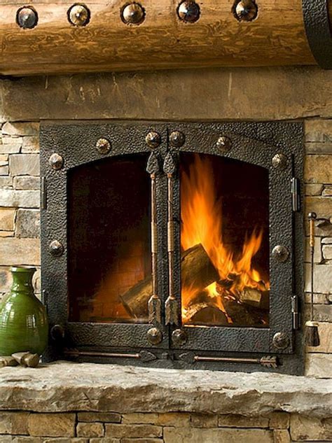 Amazing Rustic Fireplace Design Ideas Fireplace Doors Rustic Fireplaces Fireplace Design