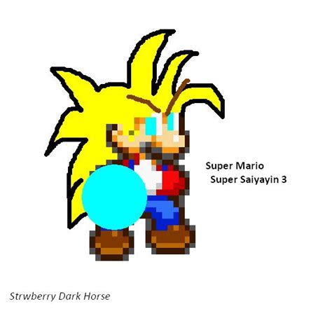 Super Mario Super Saiyan 3 By Strwberrydarkhorse On Deviantart