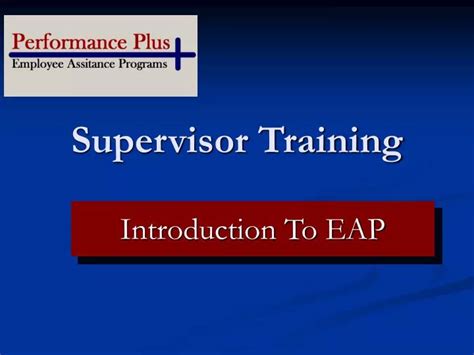Ppt Supervisor Training Powerpoint Presentation Free Download Id