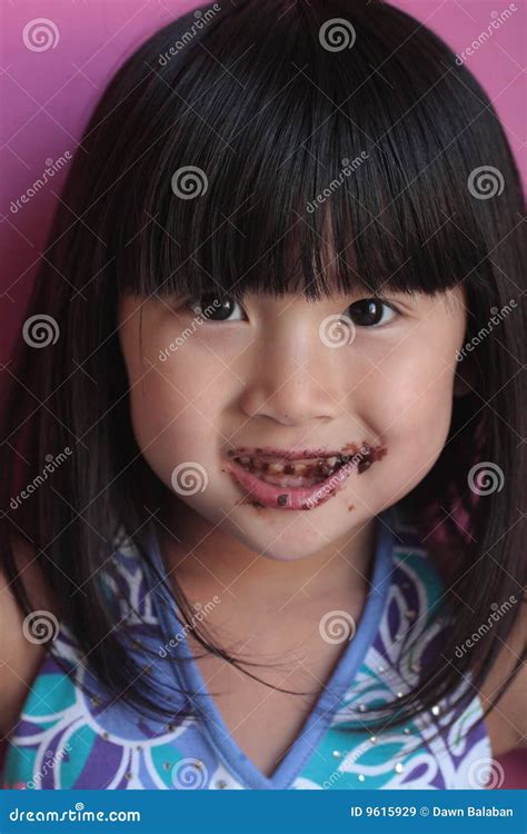 Asian Girl With Messy Face Royalty Free Stock Images Image