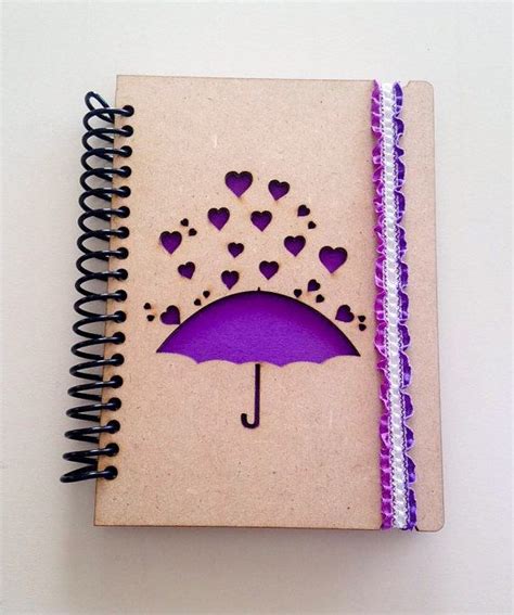 Raining Hearts Notebook Anniversary T Journal Love Etsy Journal T Handmade Journals