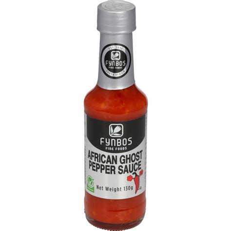 Buy Fynbos Fine Foods Hot Sauce African Ghost Pepper 130g Online At