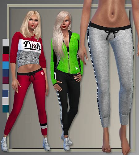 My Sims 4 Blog Victorias Secret Pink Athletics By Judie