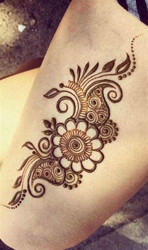 Henna Mehndi Tattoo Designs Idea For Thigh Tattoos Art Ideas