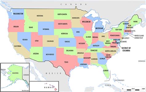 United States Map With State Names Pdf Best United States Map Us Map Images