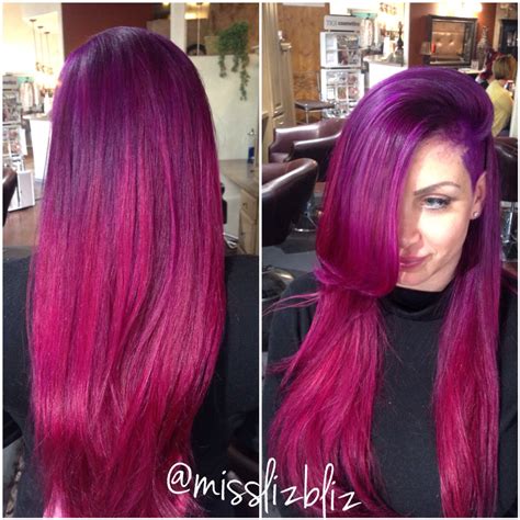 purple pink melt hair melt bright hair colors hair styles