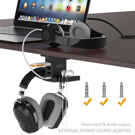 Spurious Usb Hub Desk Usbeef Usbhubcases Headset Holder Headphone