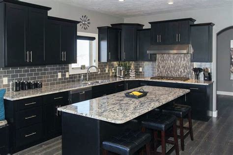 Black kitchen designs are, by nature, a more dramatic style choice. Beautiful Black Kitchen Cabinets (Design Ideas ...