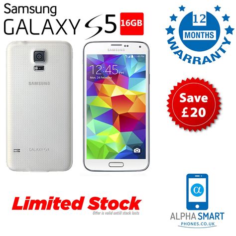 Samsung Galaxy S5 16gb White Like Brand New Factory Refurbished