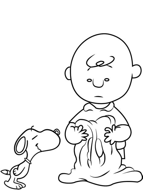 Charlie Brown And Snoopy Coloring Page Free Printable Coloring Pages