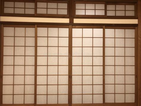 Japanese Screen Window Stock Image Image Of Detail 150387061